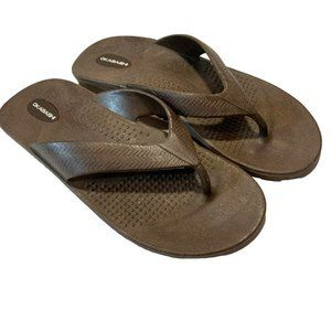 Okabashi Surf Flip Flops Sandals For Men Brown Size 9-10 (LL)